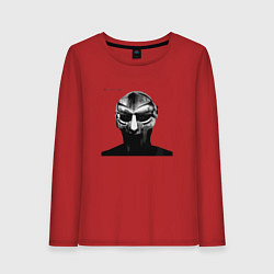 Лонгслив хлопковый женский Madvillainy, цвет: красный