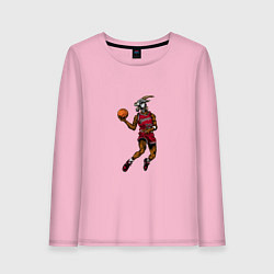 Лонгслив хлопковый женский GOAT Jordan, цвет: светло-розовый