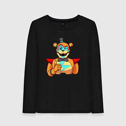 Лонгслив хлопковый женский Five Nights at Freddys: Security Breach - Глэмрок, цвет: черный