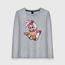 Лонгслив хлопковый женский Five Nights at Freddys: Security Breach - Глэмрок, цвет: меланж