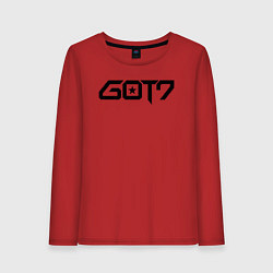 Лонгслив хлопковый женский Got7 bambam, цвет: красный