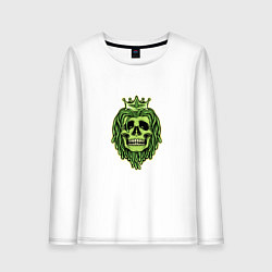 Женский лонгслив Green Skull