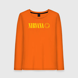 Женский лонгслив Nirvana logo