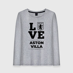 Женский лонгслив Aston Villa Love Классика