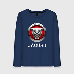Лонгслив хлопковый женский JAGUAR Jaguar, цвет: тёмно-синий