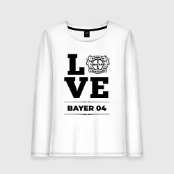 Лонгслив хлопковый женский Bayer 04 Love Классика, цвет: белый