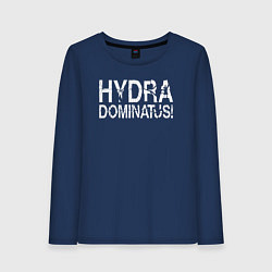 Лонгслив хлопковый женский Ваха - Гидра Доминатус! Альфа-Легион, цвет: тёмно-синий