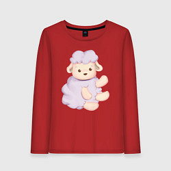 Женский лонгслив Милая Овечка Сидит