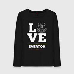 Лонгслив хлопковый женский Everton Love Classic, цвет: черный