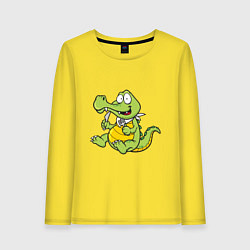 Женский лонгслив Hungry Crocodile