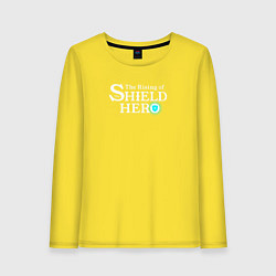 Женский лонгслив The Rising of the Shield Hero logo white color