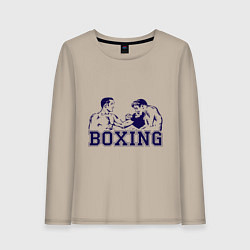 Женский лонгслив Бокс Boxing is cool