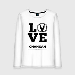 Лонгслив хлопковый женский Changan Love Classic, цвет: белый