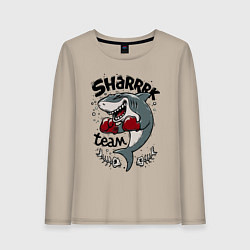 Женский лонгслив Shark boxing team