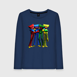 Лонгслив хлопковый женский GAME POPPY PLAYTIME Mini Huggies, цвет: тёмно-синий