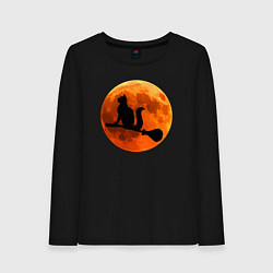 Женский лонгслив Halloween Cat