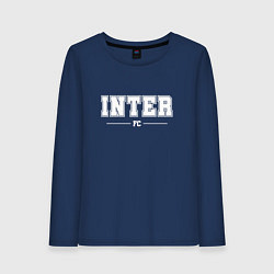 Женский лонгслив Inter football club классика