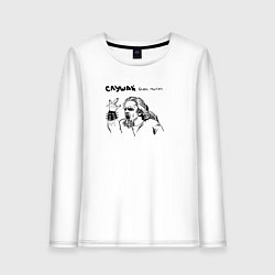 Женский лонгслив Слушай блэк митол Leos