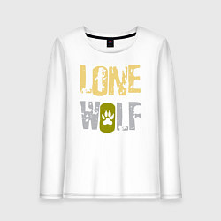 Женский лонгслив Lone Wolf - одинокий волк