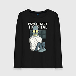 Лонгслив хлопковый женский Bender - hospital, цвет: черный