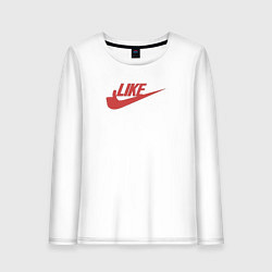 Женский лонгслив Не Найк а Лайк