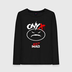 Лонгслив хлопковый женский 100 Mad - Onyx, цвет: черный