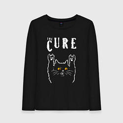 Лонгслив хлопковый женский The Cure rock cat, цвет: черный