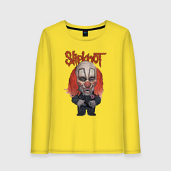 Лонгслив хлопковый женский Slipknot art, цвет: желтый