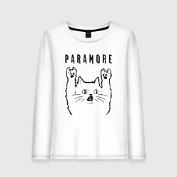 Женский лонгслив Paramore - rock cat
