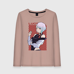Лонгслив хлопковый женский Милая Люси, цвет: пыльно-розовый