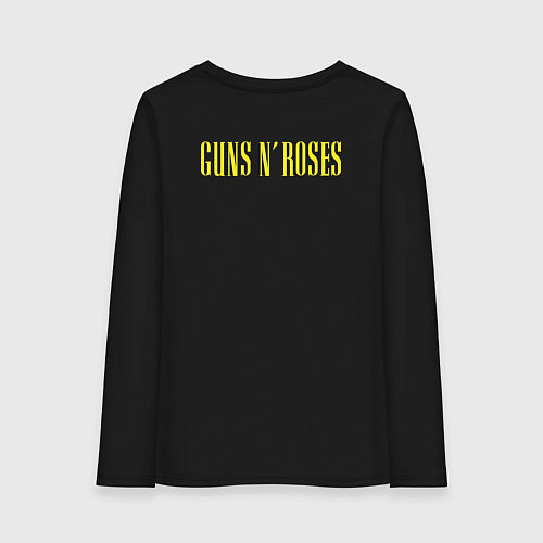 Женский лонгслив Guns n roses Skull / Черный – фото 2