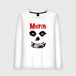 Женский лонгслив Misfits классический череп