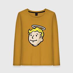 Лонгслив хлопковый женский Holly vault boy, цвет: горчичный