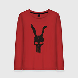 Лонгслив хлопковый женский Donnie Darko punisher, цвет: красный