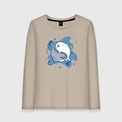 Женский лонгслив Пара тюленей