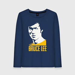 Лонгслив хлопковый женский Bruce Lee style, цвет: тёмно-синий