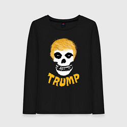 Лонгслив хлопковый женский Misfits Trump, цвет: черный