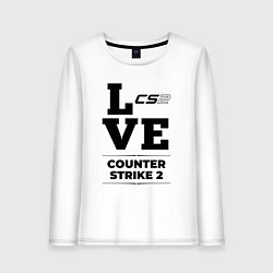 Женский лонгслив Counter Strike 2 love classic