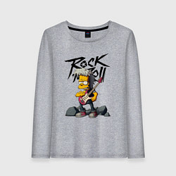 Лонгслив хлопковый женский Simpsons Rock, цвет: меланж