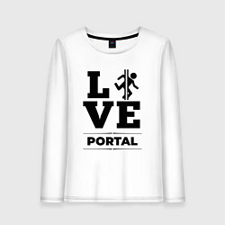 Лонгслив хлопковый женский Portal love classic, цвет: белый