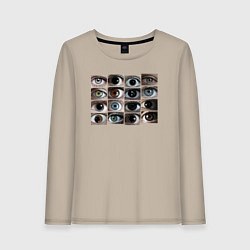 Женский лонгслив Разнообразие глаз