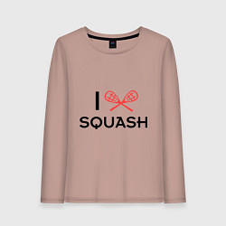 Женский лонгслив I Love Squash