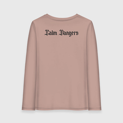 Женский лонгслив Calm dangers black 2 side / Пыльно-розовый – фото 2