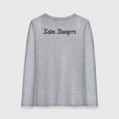 Женский лонгслив Calm dangers black 2 side / Меланж – фото 2