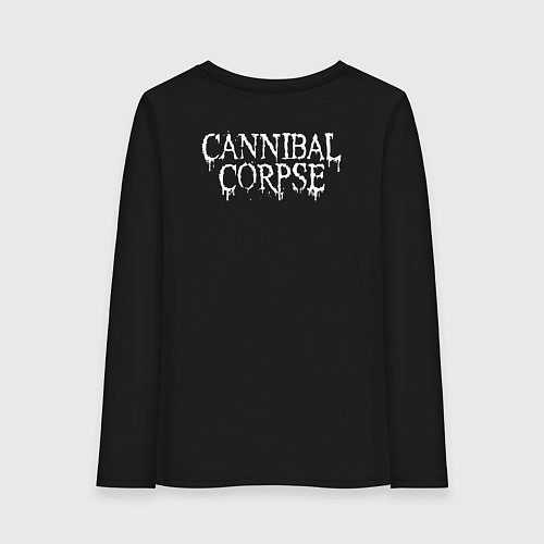 Женский лонгслив Cannibal Corpse - butchered at birth / Черный – фото 2