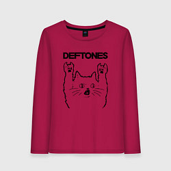 Женский лонгслив Deftones - rock cat