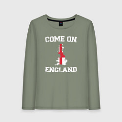 Женский лонгслив Come on England