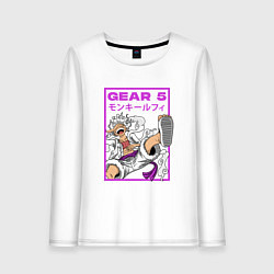 Женский лонгслив One piece - gear 5 белый