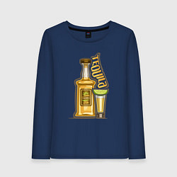 Женский лонгслив Текила с лаймом