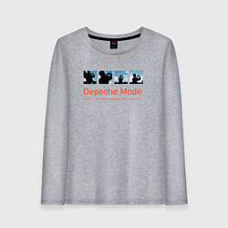 Лонгслив хлопковый женский Depeche Mode - World In My Eyes Single, цвет: меланж
